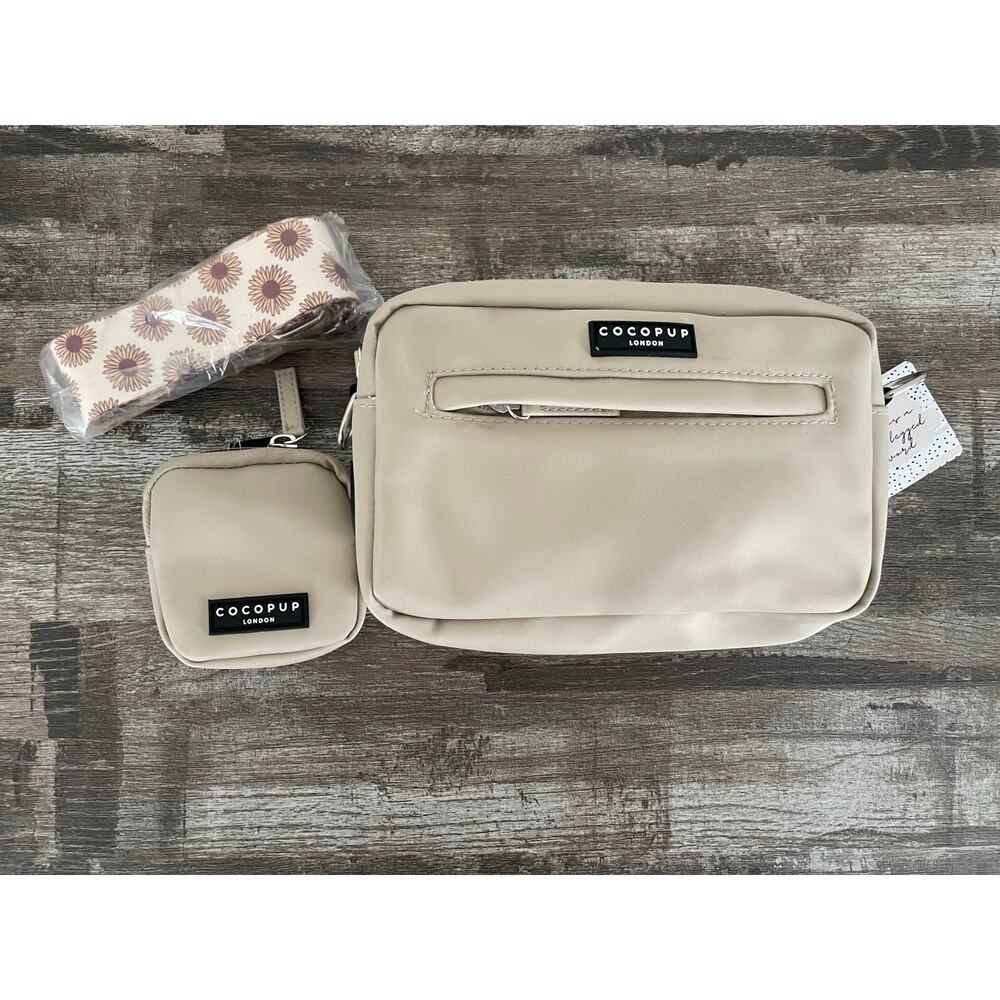 Cocopup London Dog Walking Bag Bundle Cream Treat Bag Pop Bag Dispenser NEW